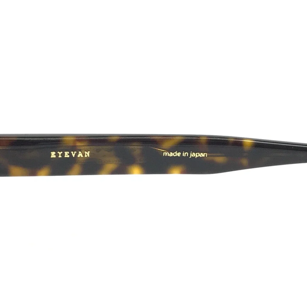 Eyevan Eyeglasses Frames Malecon-E DT Dark Tortoise Horn Rim Browline 51-21-145